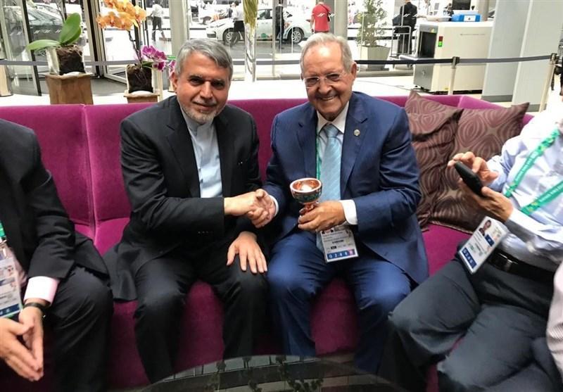 المپیک جوانان 2018، ملاقات صالحی امیری با رئیس فدراسیون جهانی تیراندازی