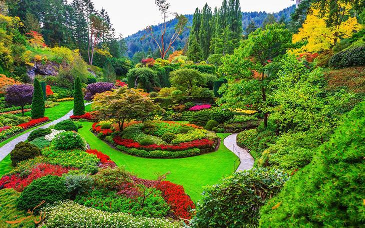 تصاویری بسیار زیبا از باغ های بوچارت در ونکوور!