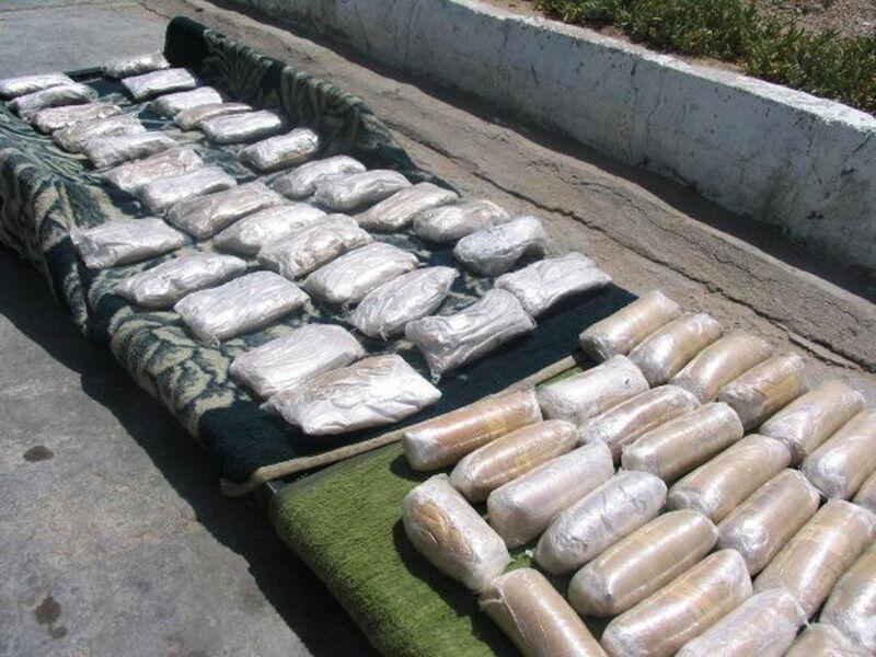 خبرنگاران کشف 62 کیلوگرم هروئین و 60 لیتر مواد پیشتاز هروئین در شهرستان قدس