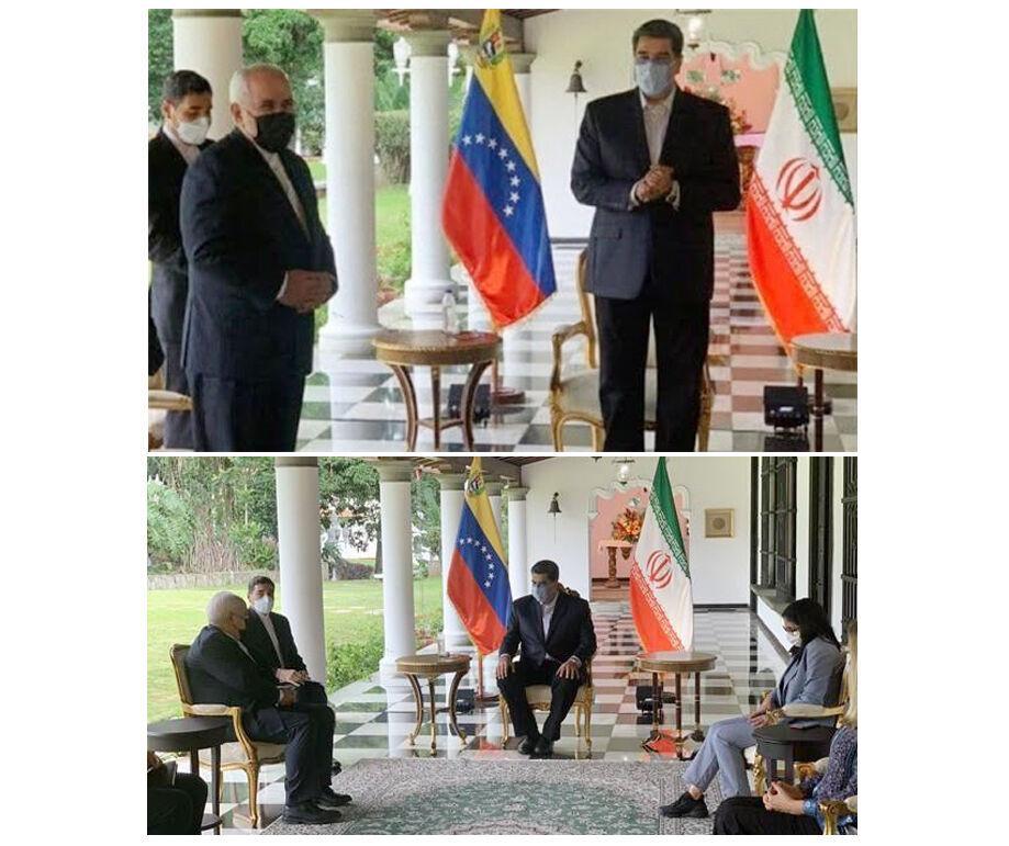 خبرنگاران استقبال گرم و صمیمانه مادورو از ظریف